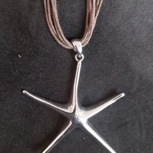 Silver Starfish Necklace